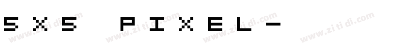 5X5 PIXEL字体转换